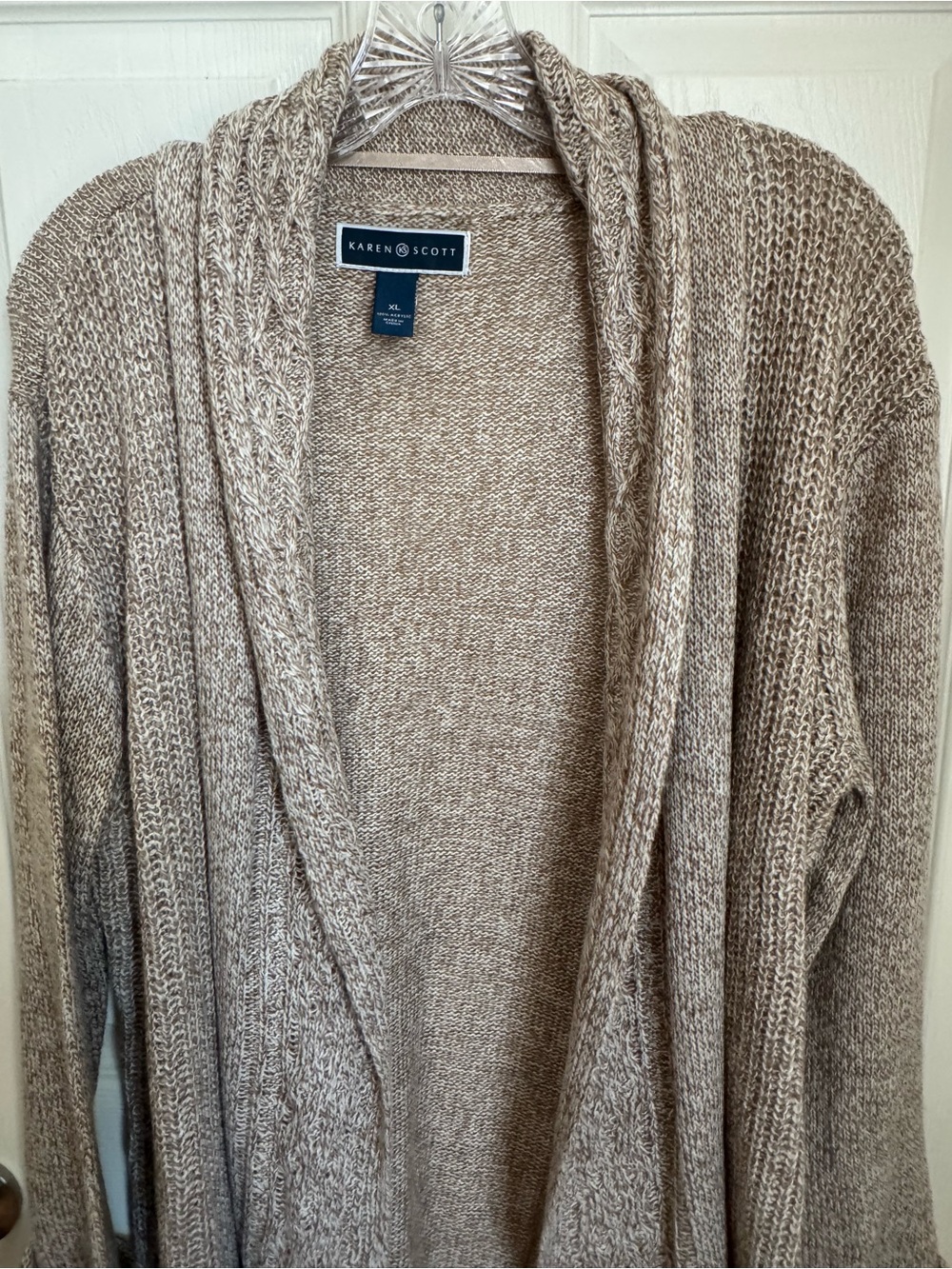 Karen Scott Tan Marled Knit Sweater XL
EUC